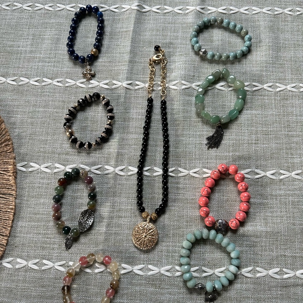 Necklace and bracelets